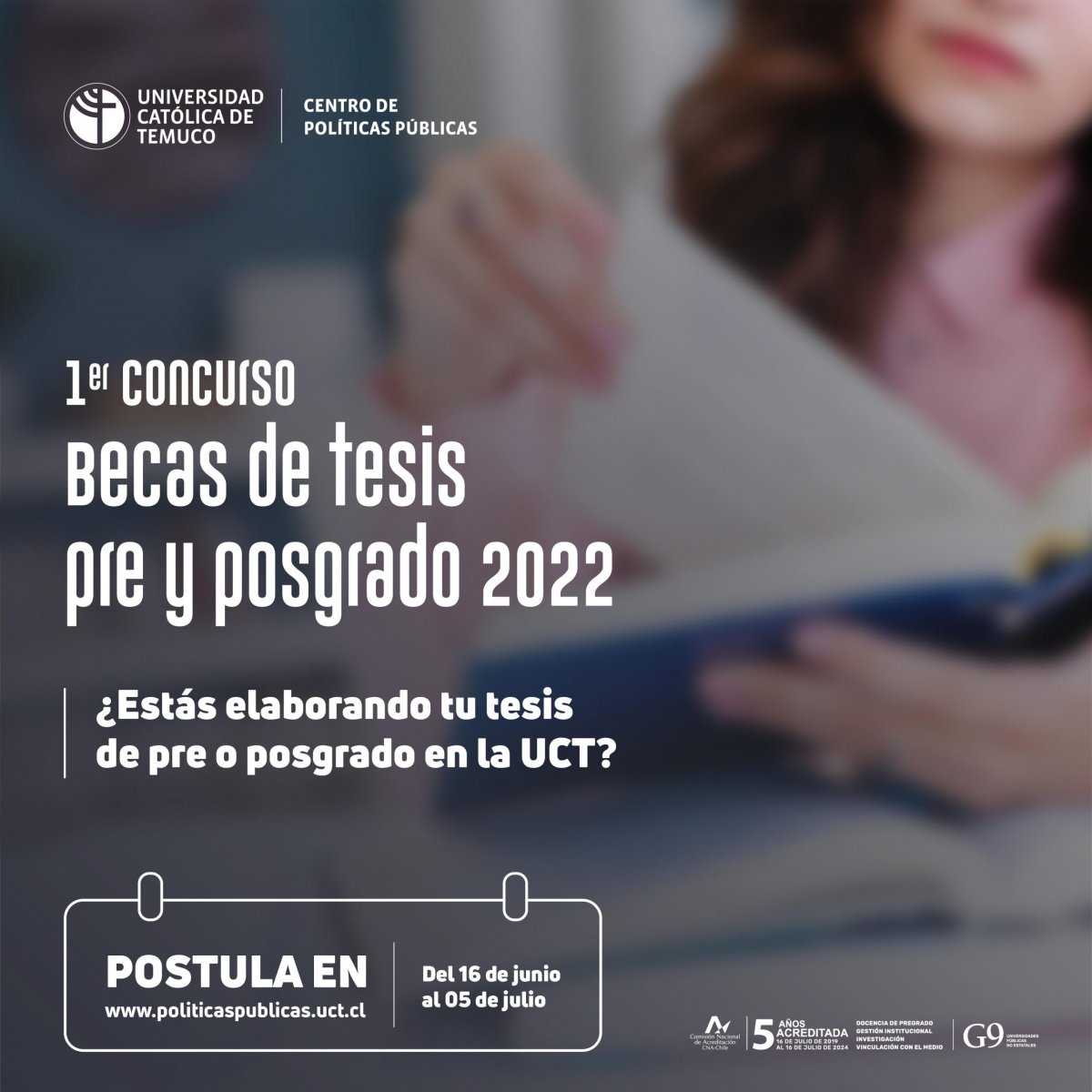 Centro de Políticas Públicas UCT inicia primer concurso para tesistas de pre y pos grado sobre problemas públicos